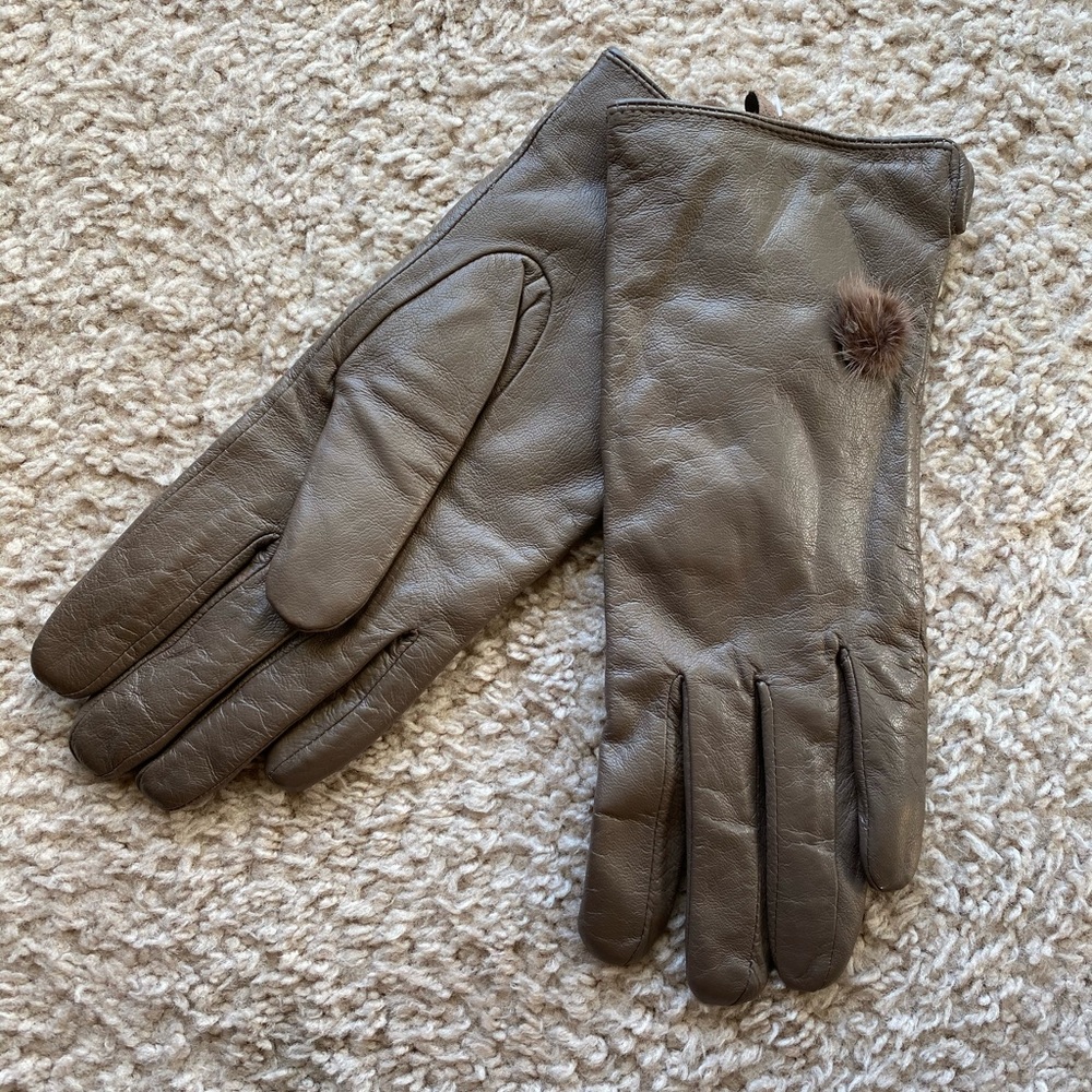 Real leather gloves